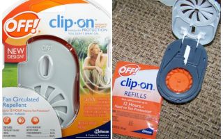 Off Clip-On repelente de mosquitos com baterias
