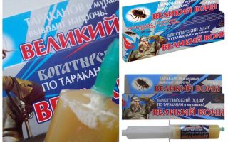 Gel Great Warrior de baratas