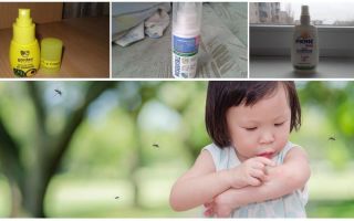 Meios eficazes de mosquitos para crianças a partir de 1 ano