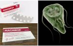 Preparativos para o tratamento de Giardia em crianças