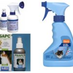Sprays de pulgas em gatos