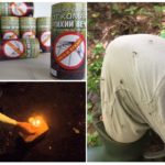 Bomba de fumaça para proteção contra insetos voadores