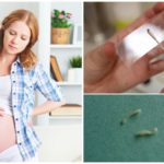 Detecção de enterobíase em uma mulher grávida